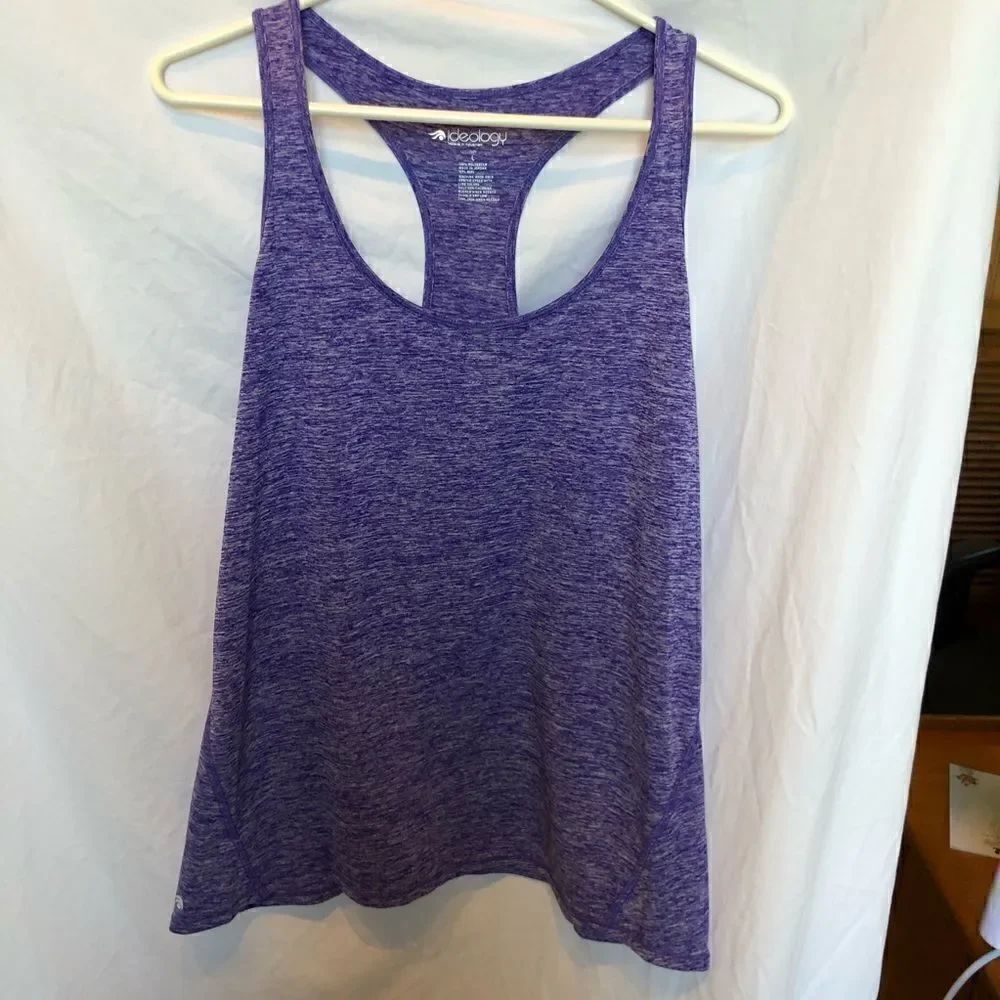 NWT Ideology tank Purple/white Large